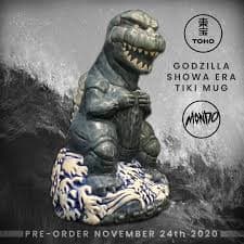 Mondo Showa Era Godzilla 74 Ceramic Tiki Mug