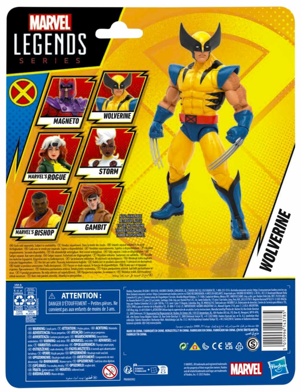 Marvel Legends Series Wolverine, X-Men '97 Collectible 6-Inch Action Figure