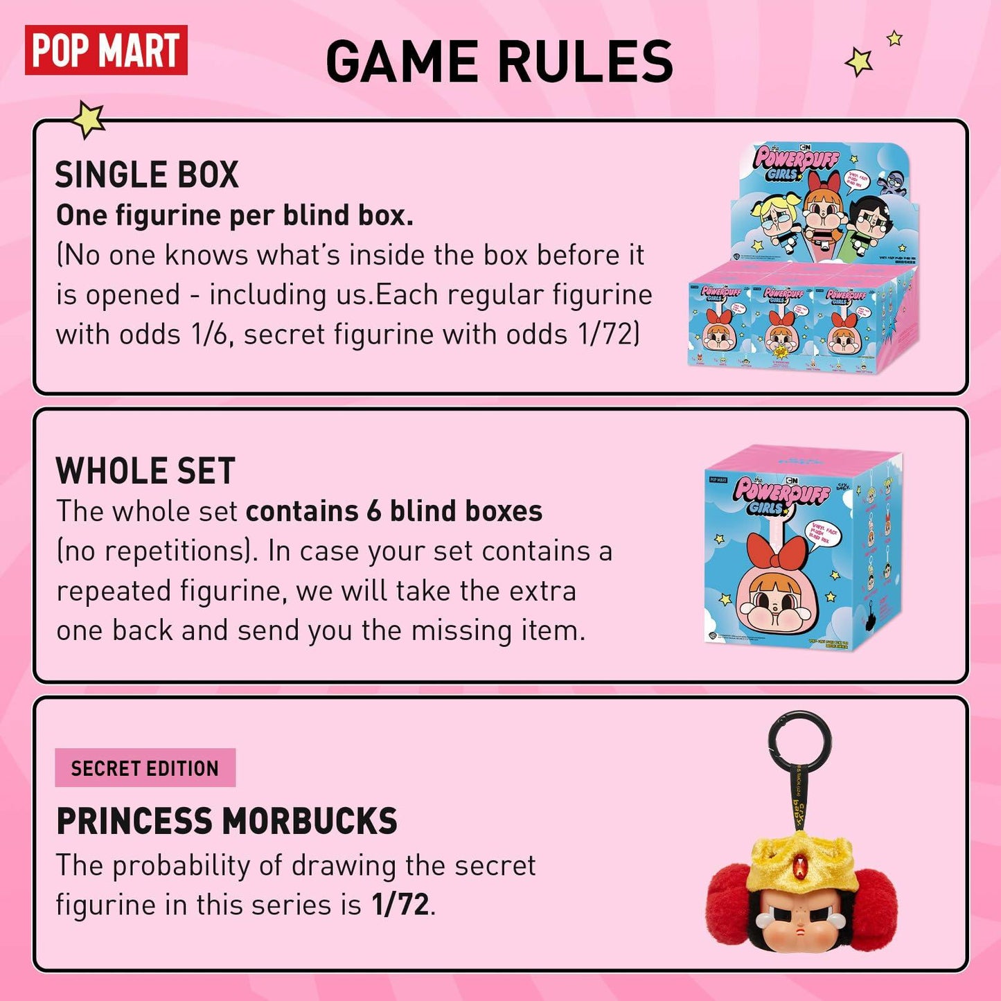 POP MART Crybaby × Powerpuff Girls Series-Vinyl Face Plush Blind Box - Single Box