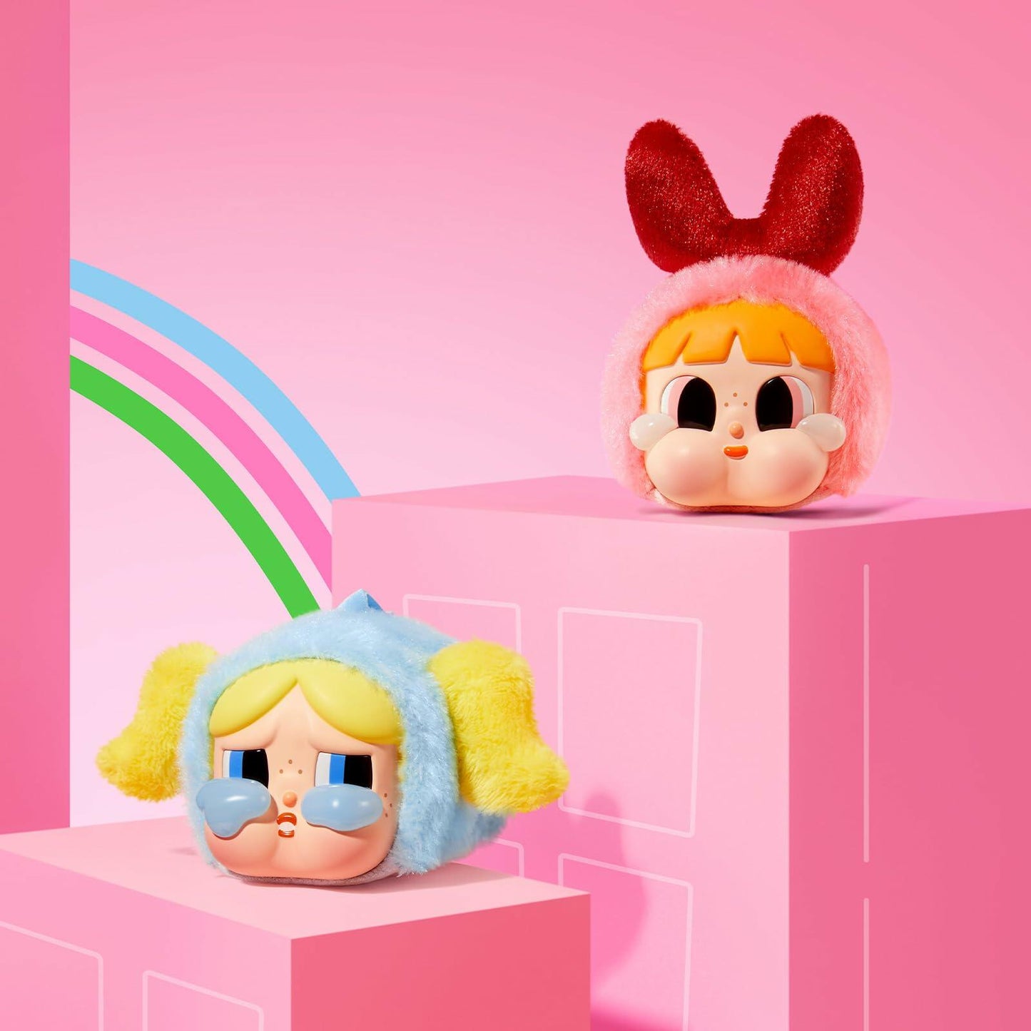 POP MART Crybaby × Powerpuff Girls Series-Vinyl Face Plush Blind Box - Single Box