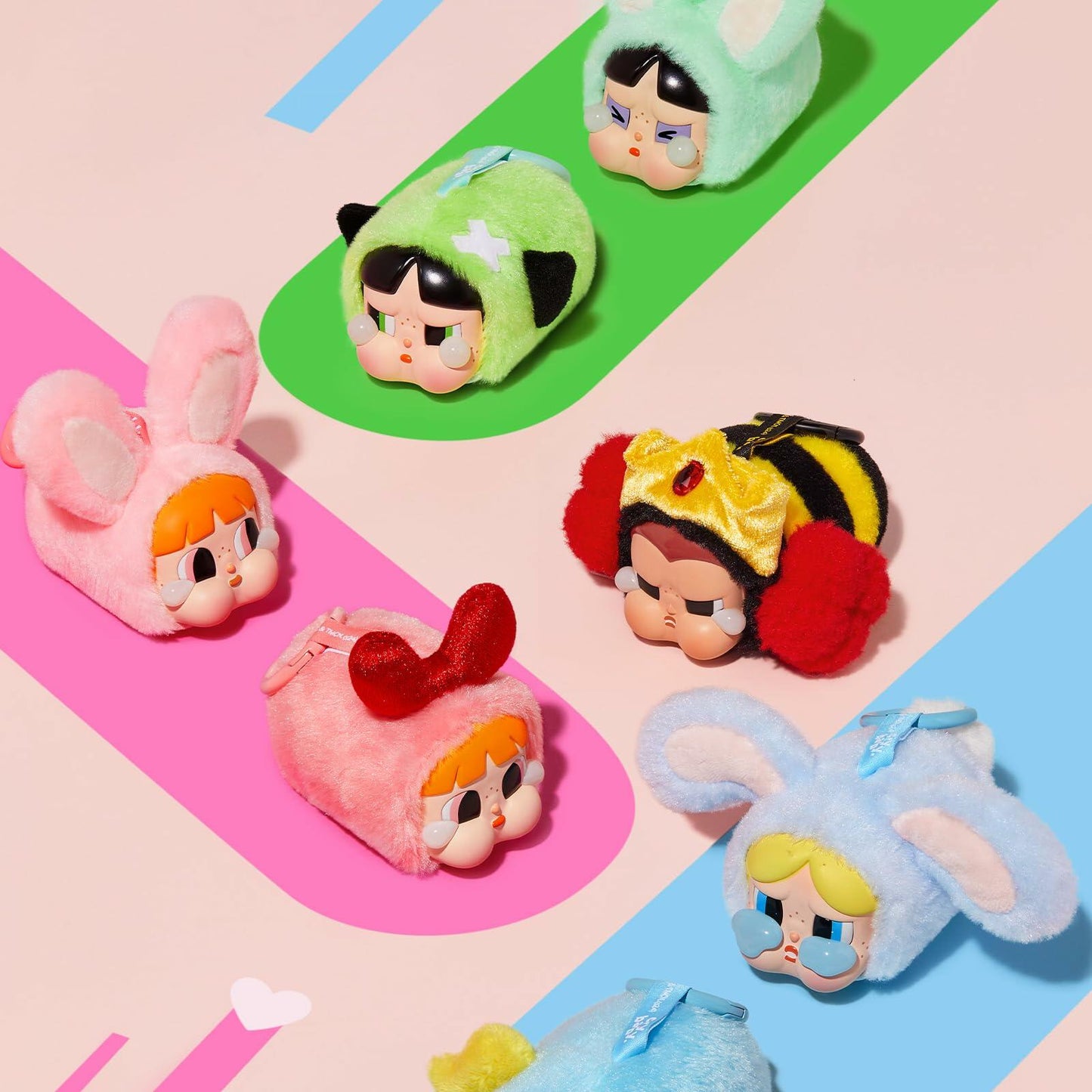 POP MART Crybaby × Powerpuff Girls Series-Vinyl Face Plush Blind Box - Single Box