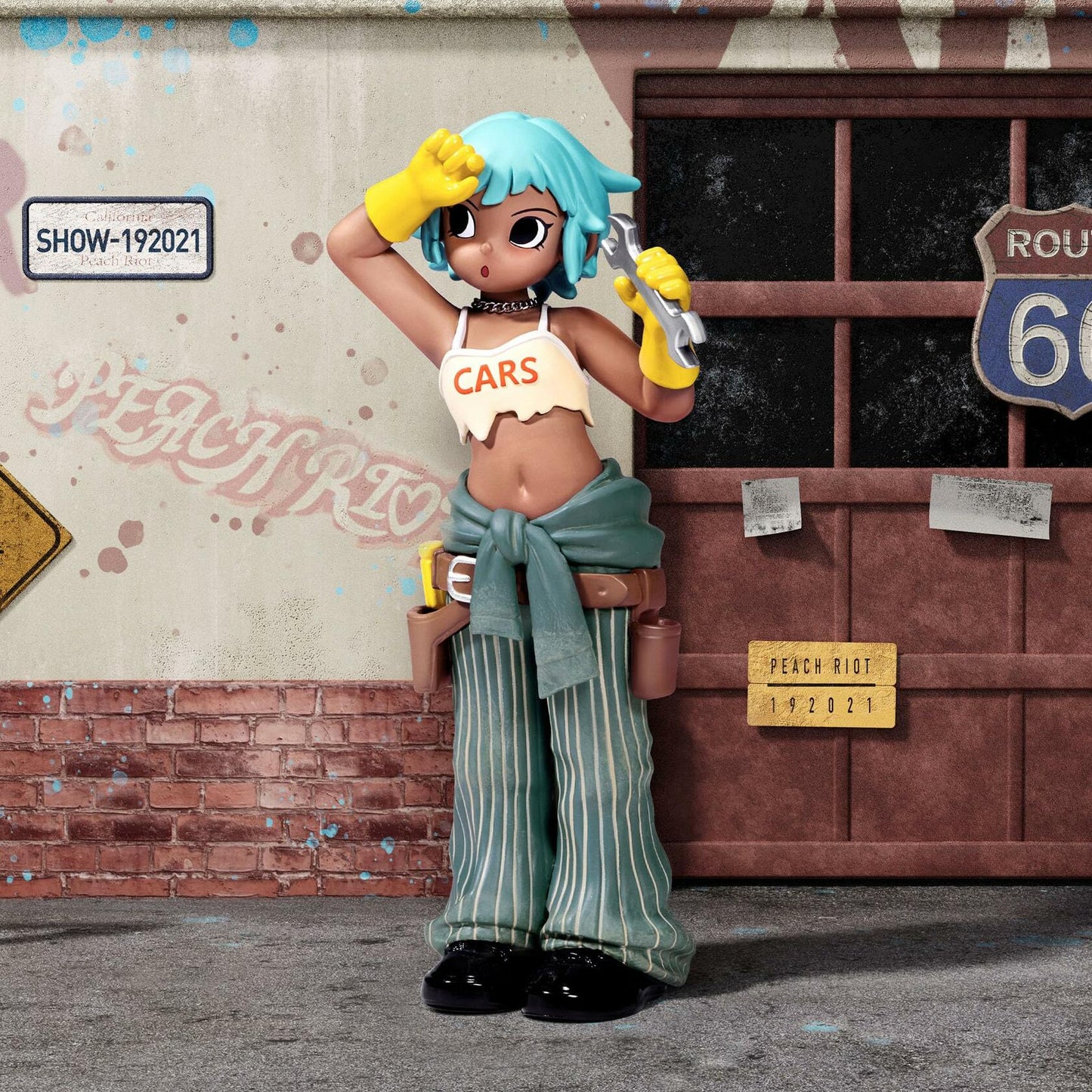 POP MART Peach Riot Rush Hour Series Figures Blind Box Figures - Single Box