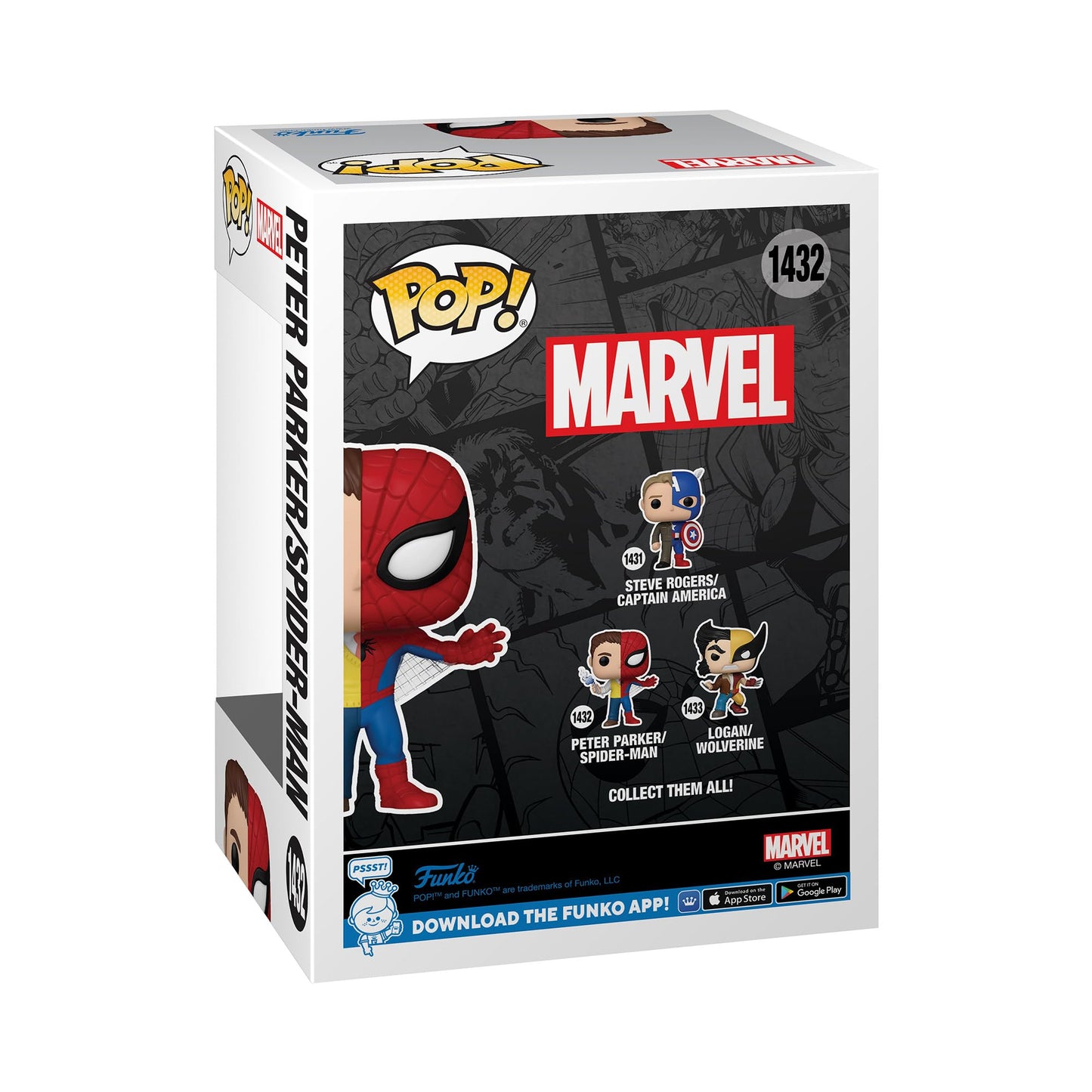 Funko Pop! Marvel: Split - Spider-Man/Peter Parker