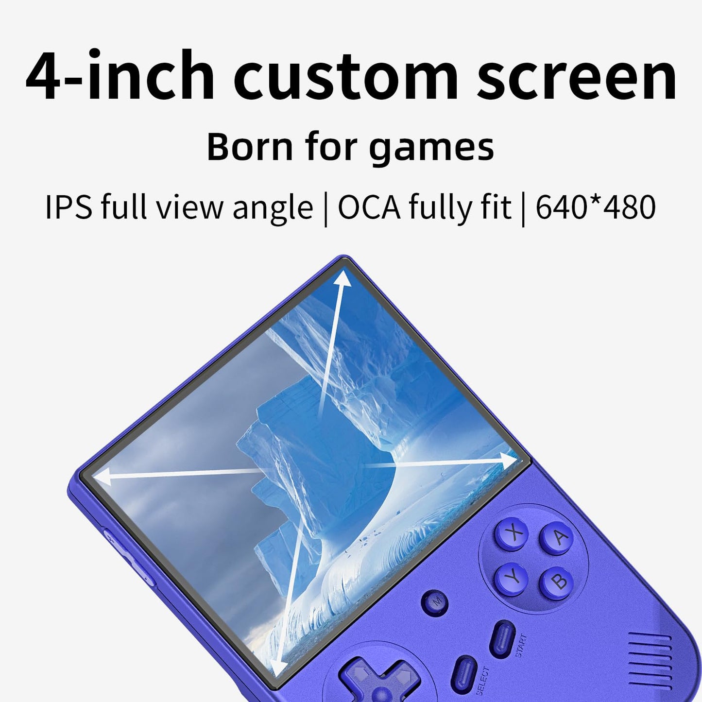 ANBERNIC RG40XX V - Retro Handheld Game Console - Blue