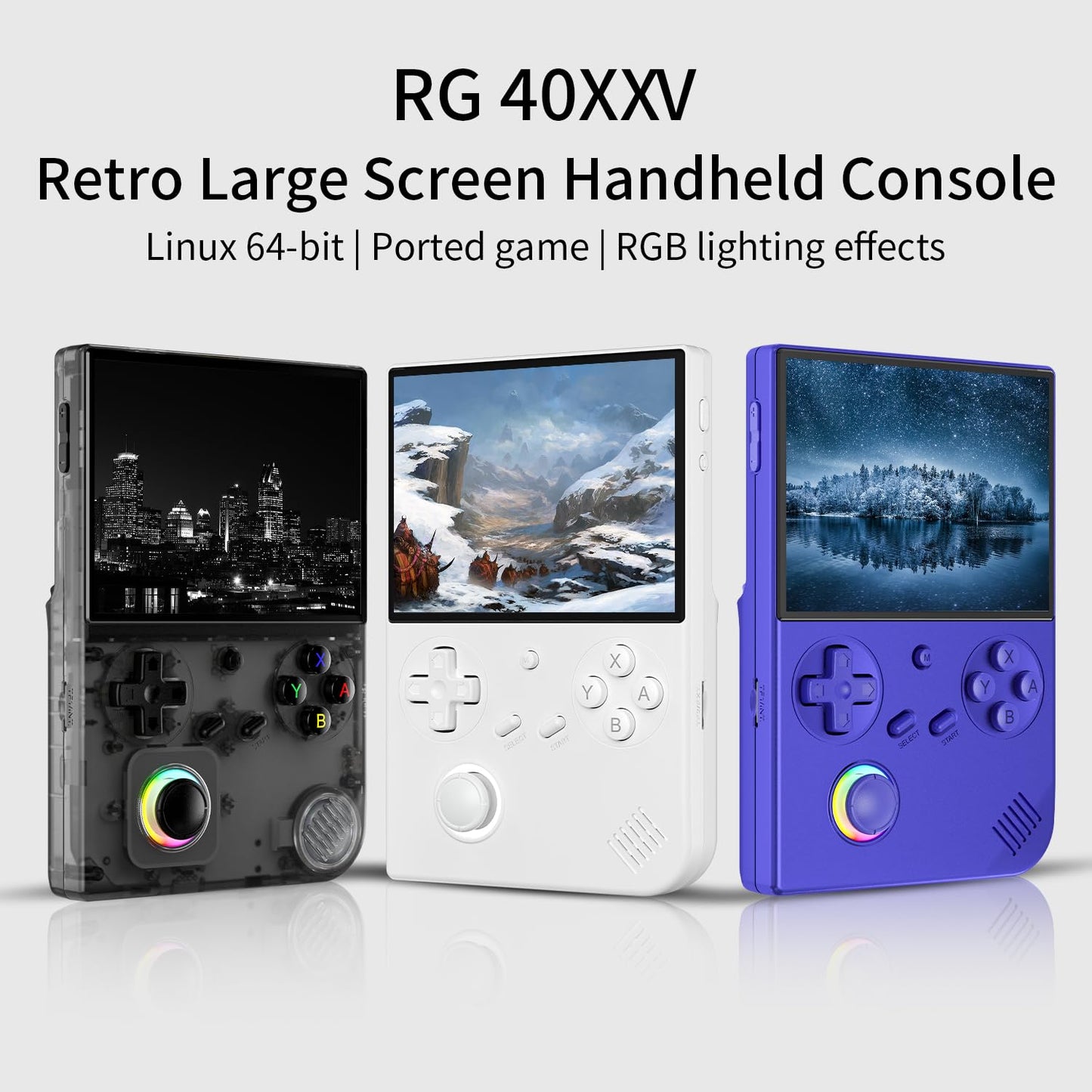 ANBERNIC RG40XX V - Retro Handheld Game Console - Black