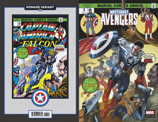 West Coast Avengers #3 Captain America Sam Wilson Homage Variant