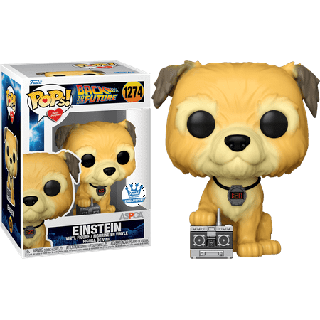 Funko POP! POPs with Purpose Back to the Future Einstein #1274 ASPCA Funko Shop Exclusive