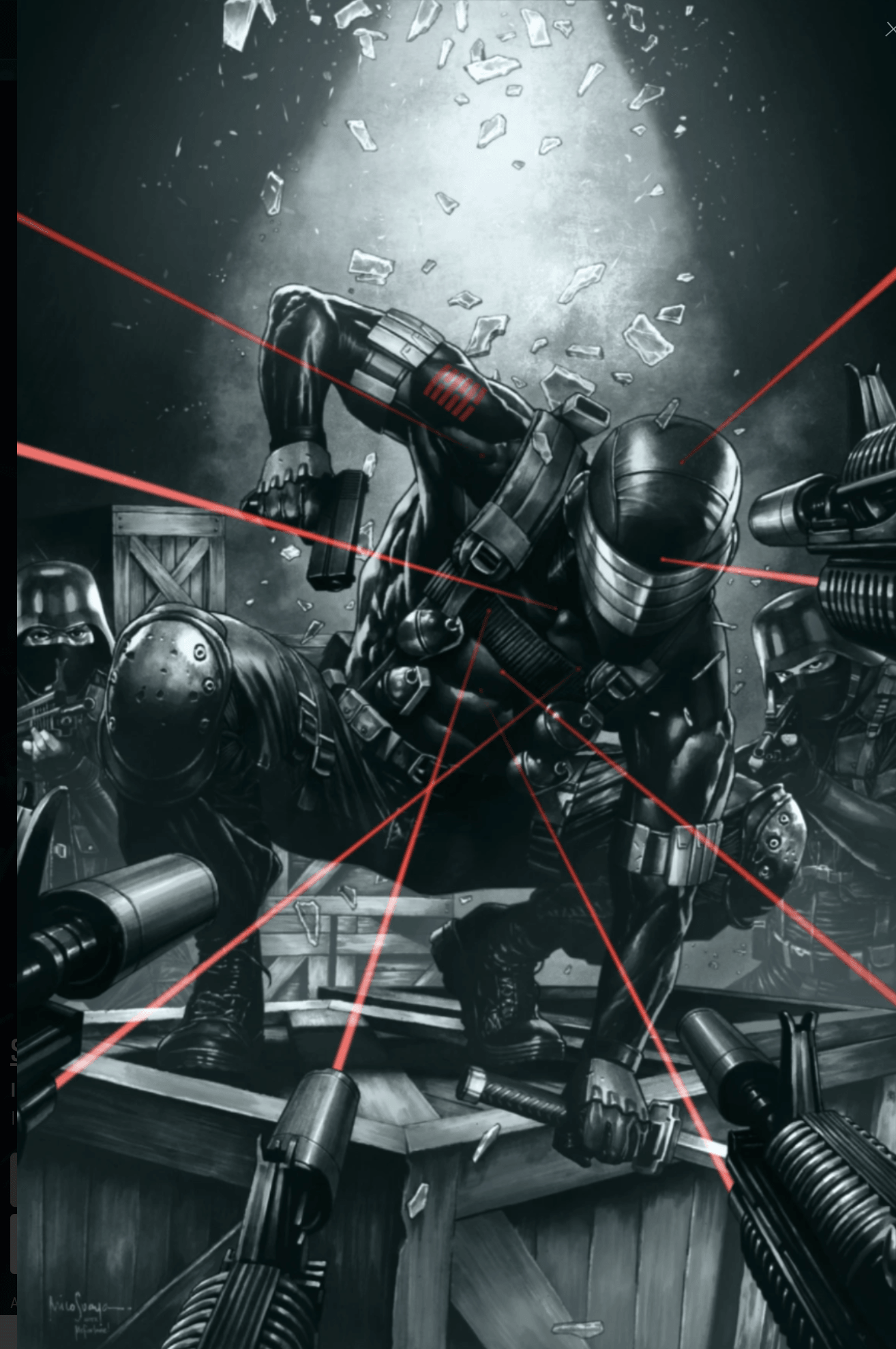 Snake Eyes Deadgame #1 - Mico Suayan BTC Virgin B&W Homage (Limited 500)