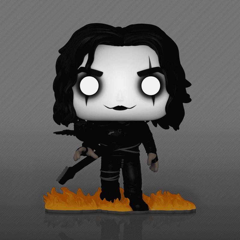Funko Pop! Movies #1429 - The Crow- Eric Draven with crow - Hot Topic Exclusive (Glow)