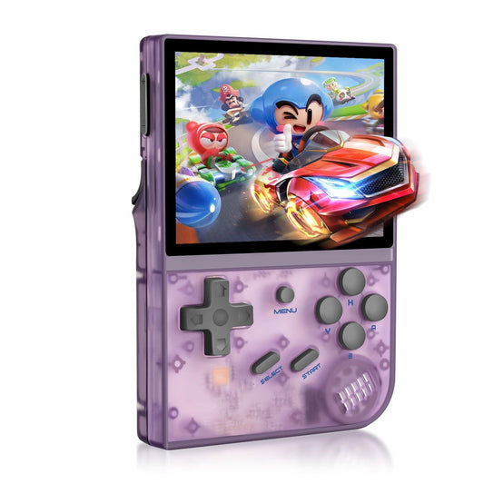 Anbernic RG35XX Handheld Retro Game Console - Transparent Purple